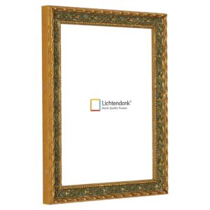 Barok Fotolijst - Goud met Groen, 40x55cm