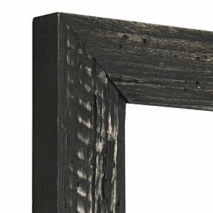 099-705 Fotolijst zwart met houtworm gaatjes, 45x60cm