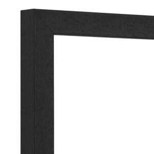 550-015 Fotolijst - Zwart - Vierkant profiel met zichtbare houtnerf, 20x60cm