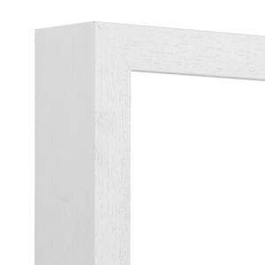 550-005 Fotolijst - Wit met zichtbare houtnerf - 7 cm hoog profiel, 15x22cm