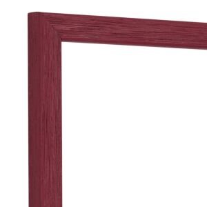 Fotolijst - Bordeauxrood - Halfrond met zichtbare houtnerf, 50x60cm