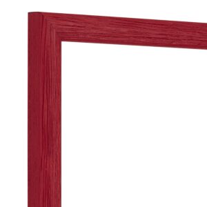 Fotolijst - Rood - Halfrond met zichtbare houtnerf, 40x60cm