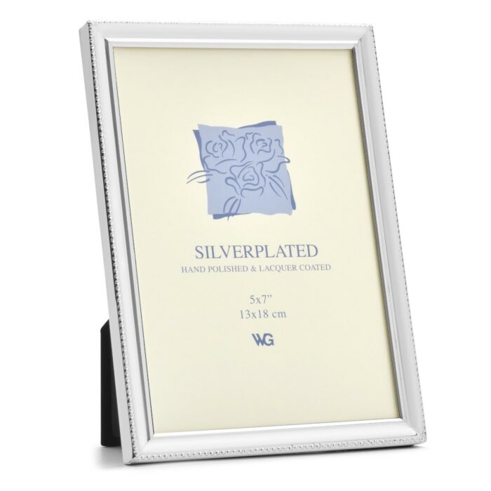 Silverplated Fotolijst - Verona - Enkel Parelrandje